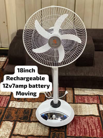 Recharging fan
