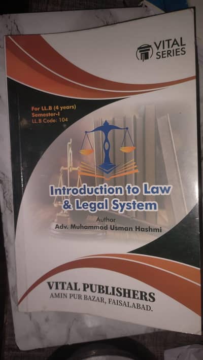 llb 4 years semester system,,1st semester books available.