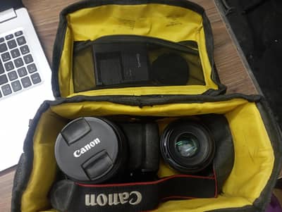 Canon 1300D with yongnou 50mm lens