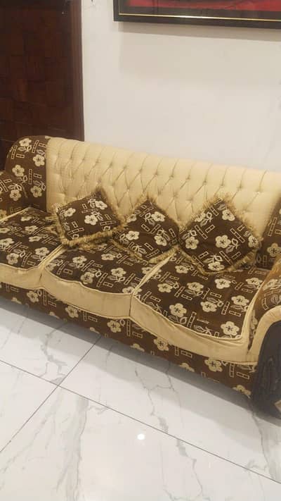 wooden sofa