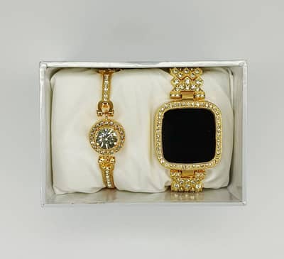 Ladies led watch and bracelet set (new)