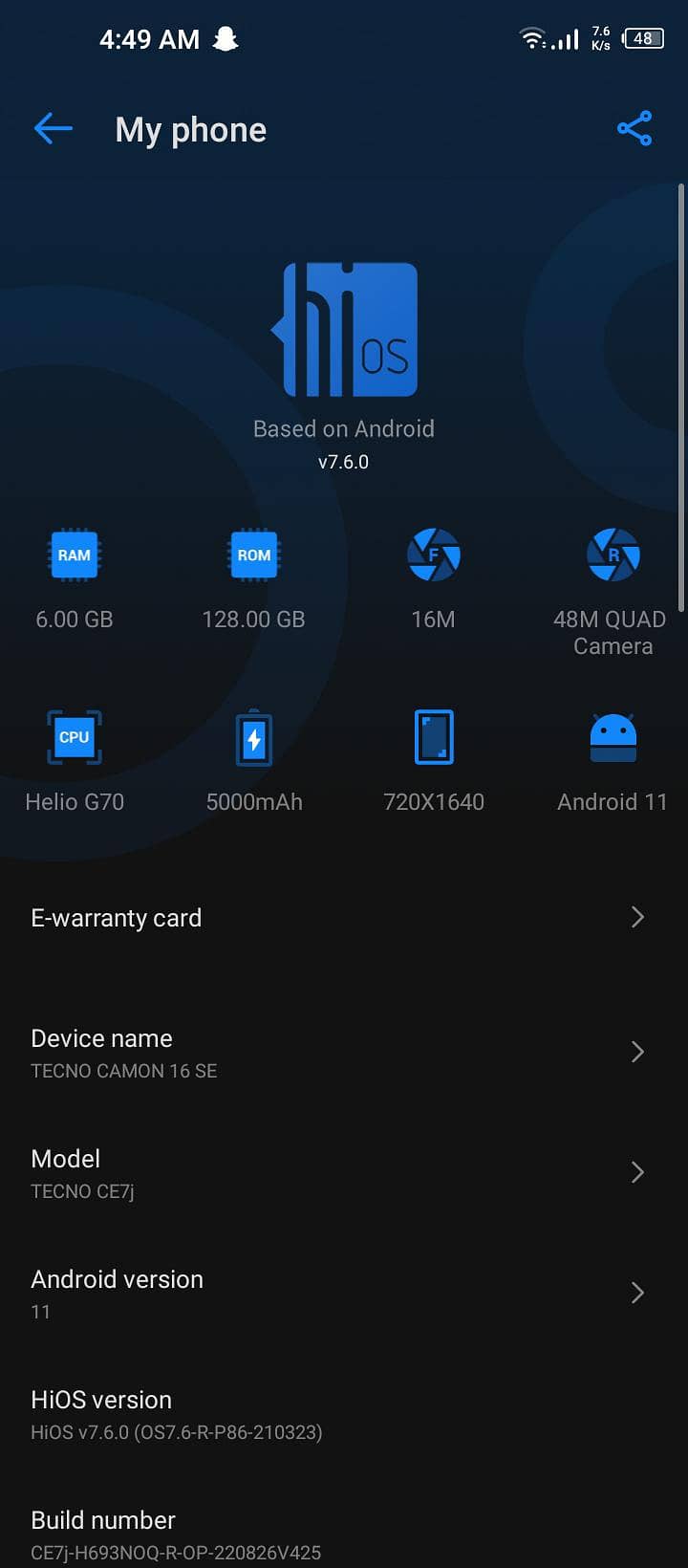 techno camon 16 8