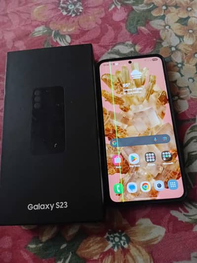 Samsung s23 with box dual Sim 1esim 2nd sim