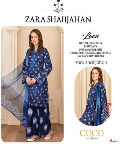 3 Piece Stylish Lawn Dress for Women – Summer Collection 2026