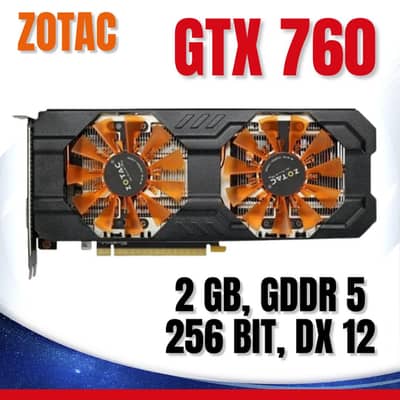 Nvidia GTX 760 2gb, 256 bit, ddr5