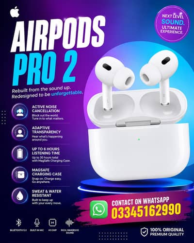 AIRPODS PRO 2 BOX PACK (CASH ON DELIVERY)