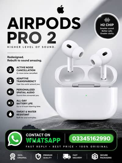 AIRPODS PRO 2 BOX PACK (CASH ON DELIVERY)