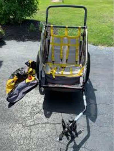 2 seater kids bike trailer & stroller cycle
