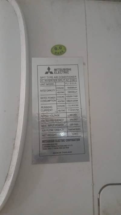 Mitsubihi 1.5 Ton DC inverter