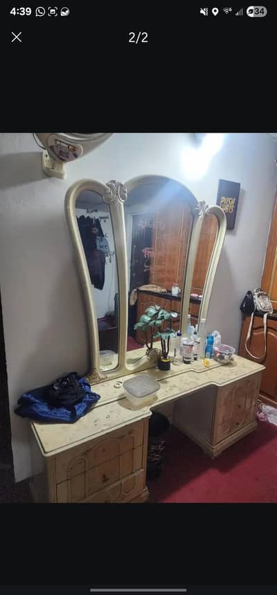 bed and dressing table for sale