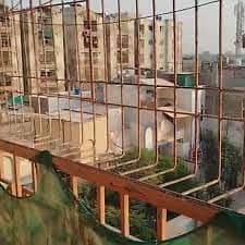 3 bed dd flat on rent in kehkashan terrace b;lock 13 gulistan e johar 3rd floor neat n clean sweet water with lift no load shedding
