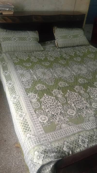Double bed with mattress is available for sale urgent most