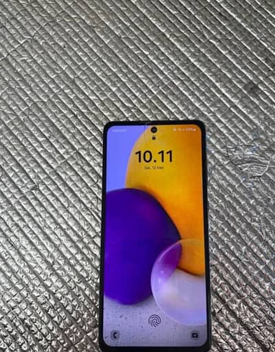 Samsung a72 with charger no box good Btry timing