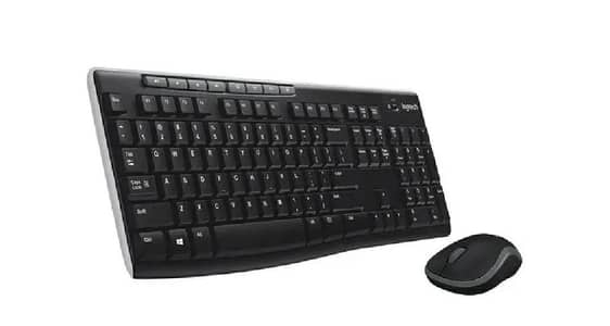 Logitech MK270 Wireless Keyboard & Mouse Combo (Black)