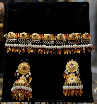 Gold Plated Multani Choker Set