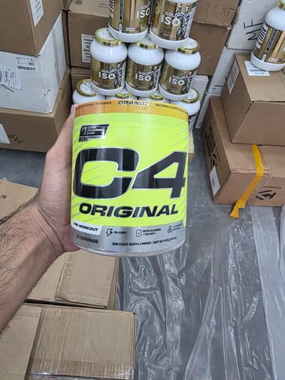 C4 50 serving Preworkout Supplements / Imported Protein
