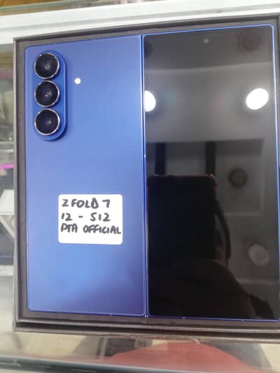 Samsung galaxy Z Fold 7 Blue DS official pta 512 gb complsts box