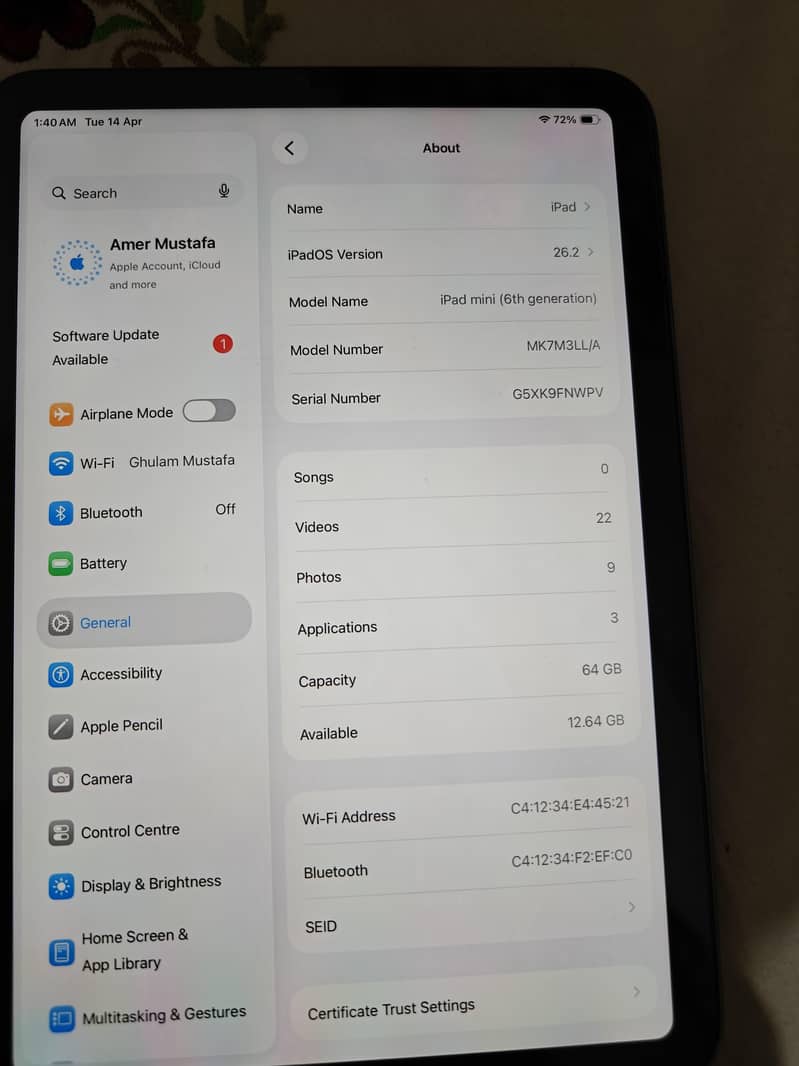 Ipad mini 6 4