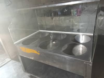 food counter and tea table
