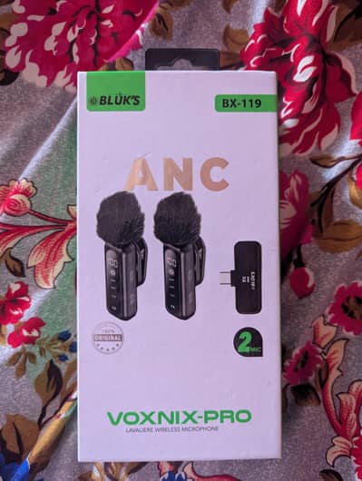 voxnix Pro bx-119 wireless microphone duel mice with noice cancelation
