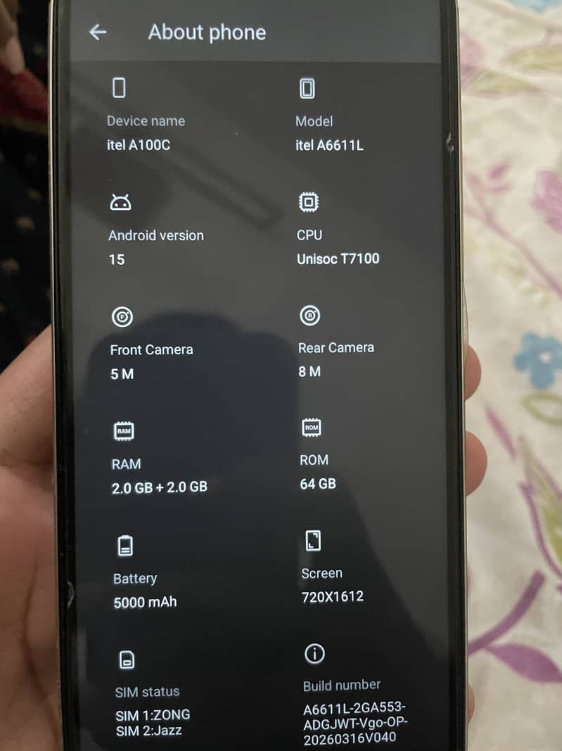 Itel A100C 1