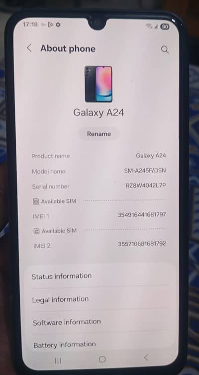 Samsung a24 non pta