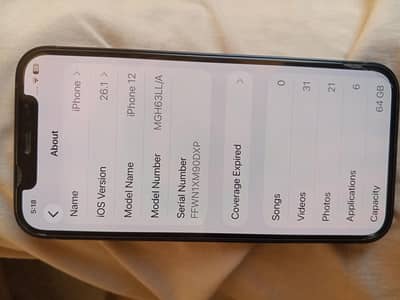 iPhone 12 64GB 90 battery health 10 by 9