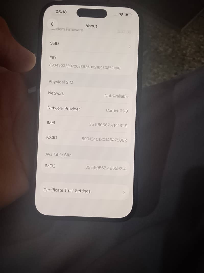iPhone 15 mdm 0
