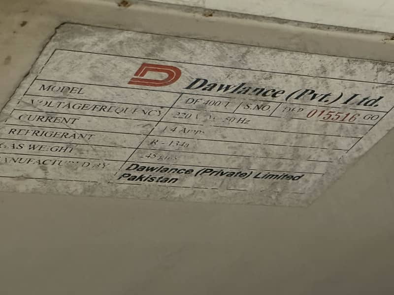 Dawlance D freezer 11