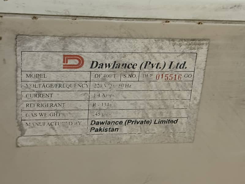 Dawlance D freezer 15