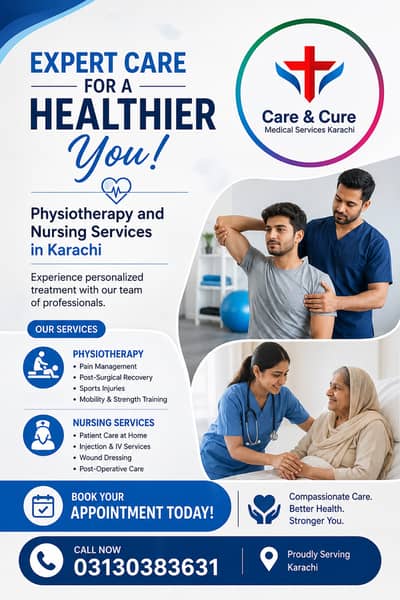 Physiotherapy & Nursing Care at Home in Karachi Nurse provide