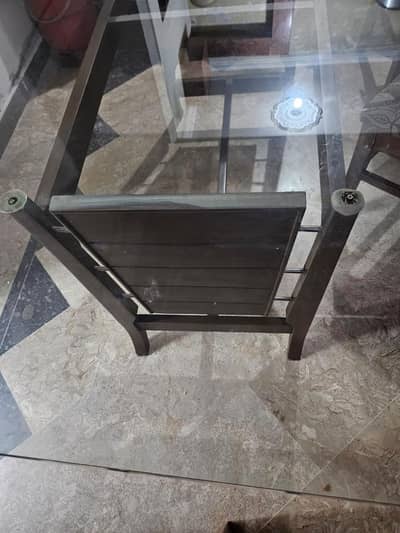 6-Seater Glass Dining Table Set With  Chairs