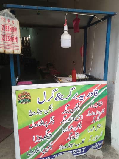Burger Counter / shawarma counter / steel counter / fast food counter