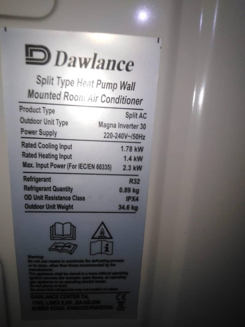 Dawlance 1.5 Ton Outdoor Unit Only | Excellent Condition 5