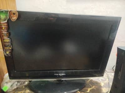 Xbox 360 with 2 controllers and TCL LCD 26 inches for sale