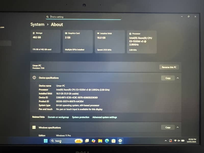 Dell Precision 7520 4