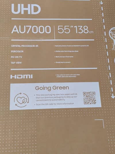 Samsung AU7000 55” 4K Smart TV for Sale