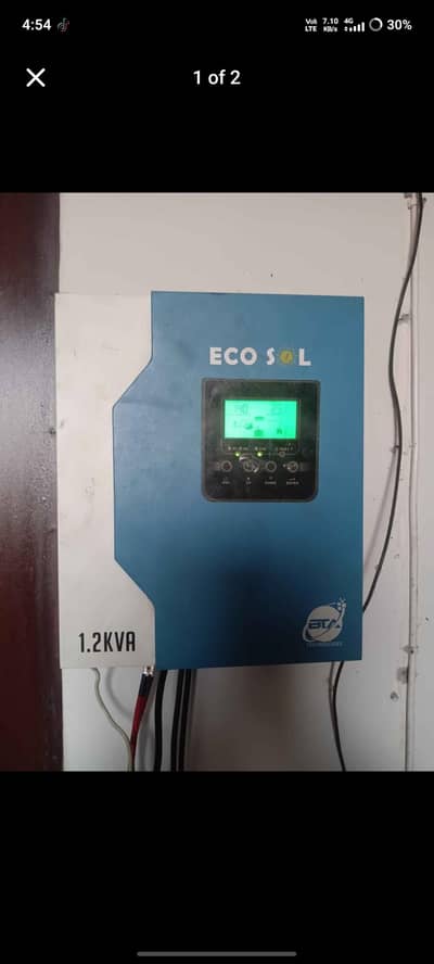 Ecoslo solar inverter ok condition me hai location Rawat