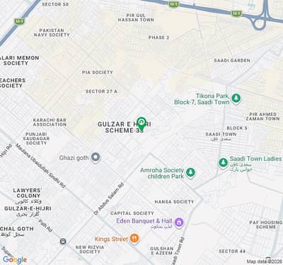 120 Square Yards West Open Residential Plot Available For Sale In P. S City 2 Karachi.