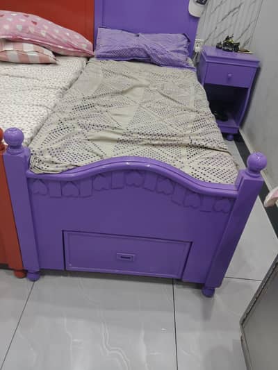 3 single beds with Mattress