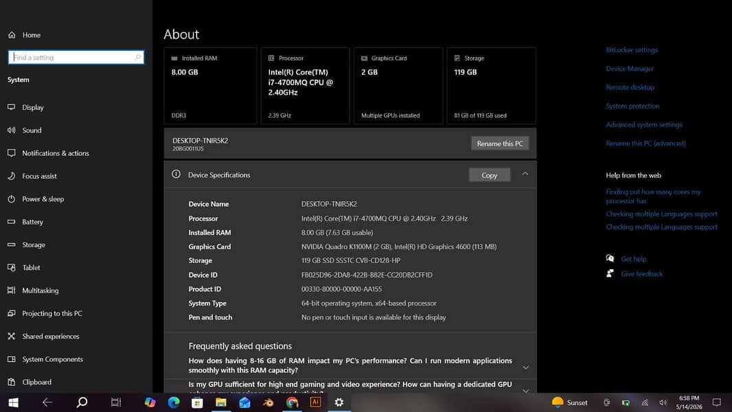 core i7 5