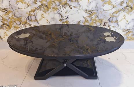 Center Table, Table, Iron Table