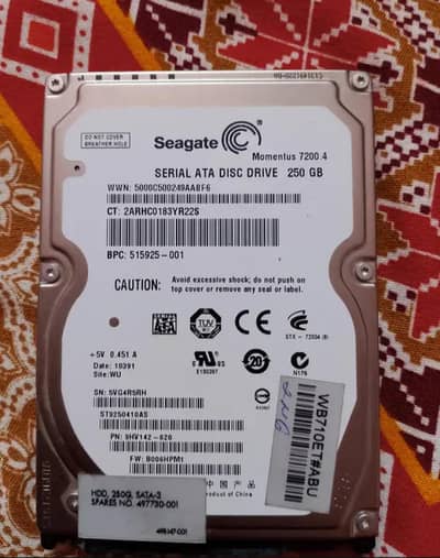 Seagate 250 GB HDD