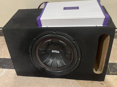 BOSS 12" Subwoofer + DS18 Amplifier + Ported Box – Complete Bass Setu