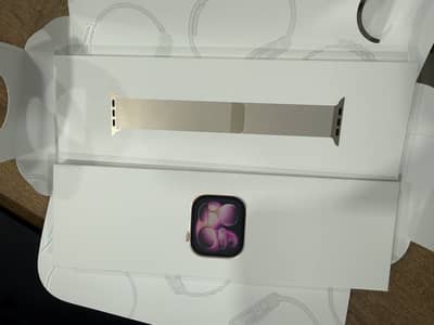 Apple watch series 11 with Melanese loop rose gold