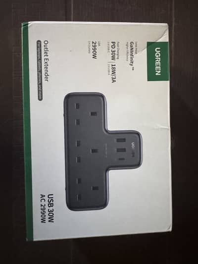 UGREEN 30W USB-C Power Strip Outlet Extender Brand New Sealed Pack