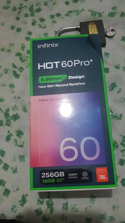 Infinix hot60 pro plus 8/256 gb box charger sath 5 month warranty