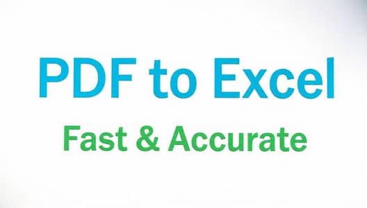 PDF to Excel Conversion | Fast & Accurate