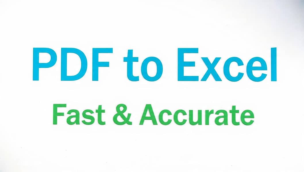 PDF to Excel Conversion | Fast & Accurate 0