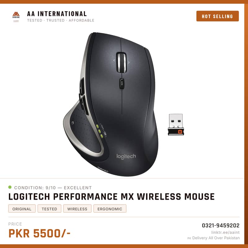 LOGITECH MX MASTER 2S WIRELESS / BLUETOOTH MULTI-DEVICE MOUSE 1